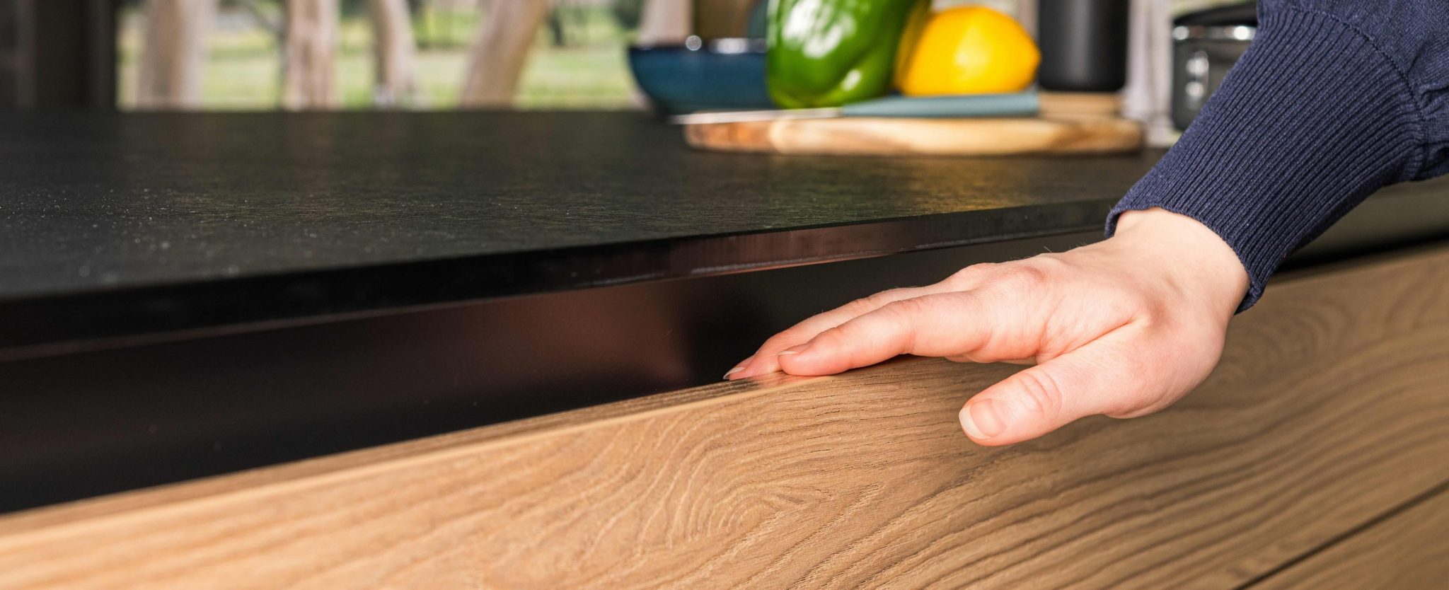 Detalj kuhinjske ručke Silver Moon